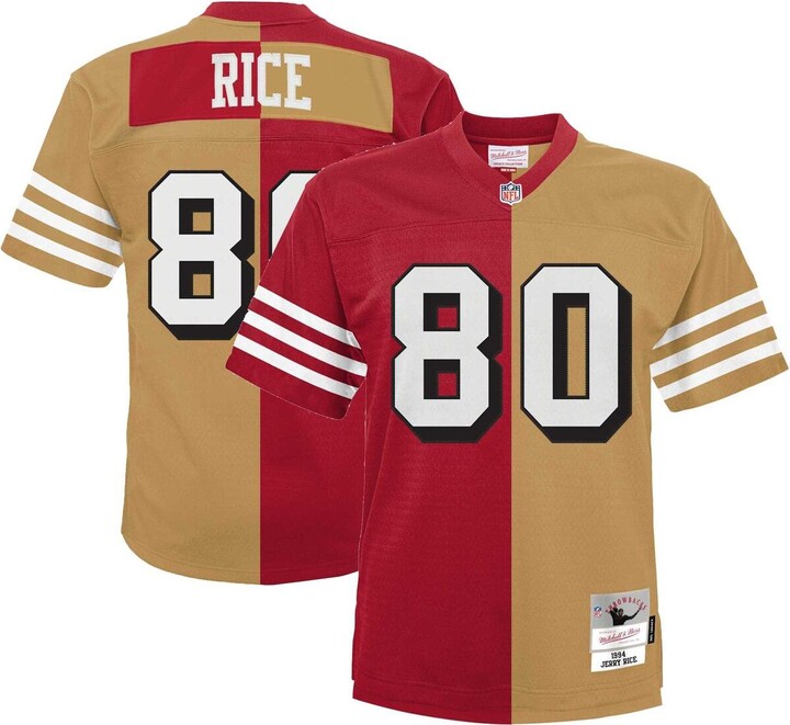 Mitchell & Ness Men's Jerry Rice Scarlet, Gold San Francisco 49ers Big