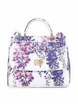 Thumbnail for your product : Dolce & Gabbana Children Sicily floral-print shoulder bag