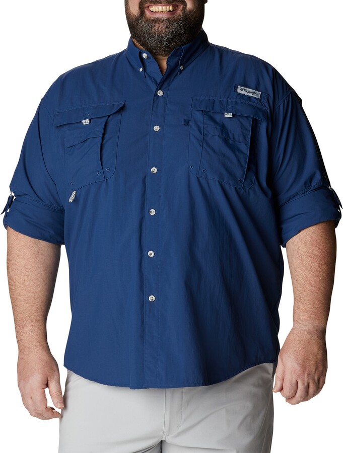 Columbia Big & Tall PFG Bahama II Long-Sleeve Sport Shirt