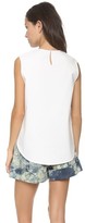 Thumbnail for your product : 3.1 Phillip Lim High Low Hem Tank with Leather Detail