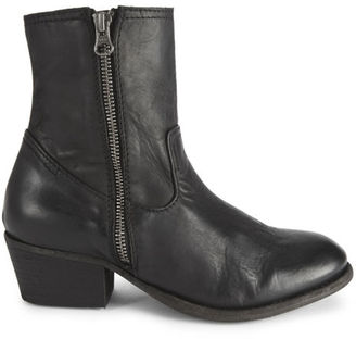 Hudson H Shoes by Women's Riley Leather ZipUp Boots - Black
