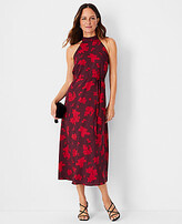 Thumbnail for your product : Ann Taylor Ikat Floral Halter Midi Dress