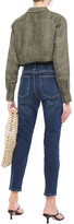 Thumbnail for your product : Current/Elliott The Stiletto Distressed High-rise Skinny Jeans