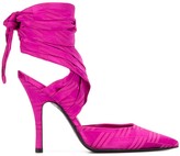 Thumbnail for your product : ATTICO Front Tie Pointed Pumps