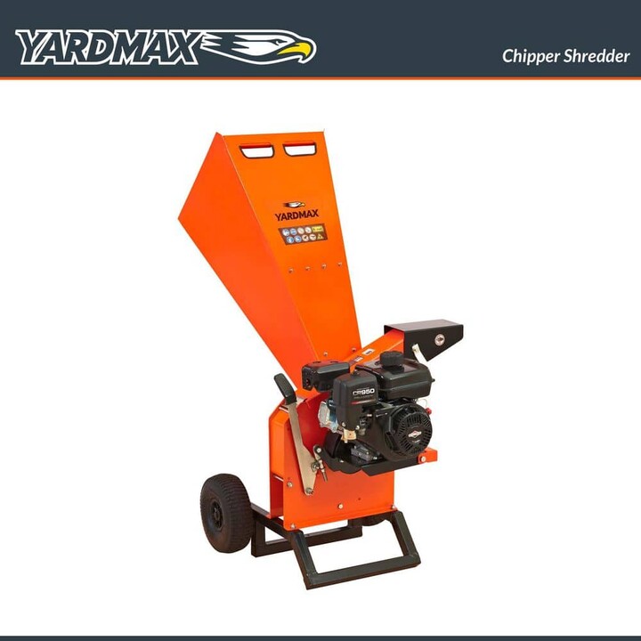 YARDMAX Chipper Shredder YW7565 3" Diameter, Briggs & Stratton, CR950, 6.5HP, 208cc