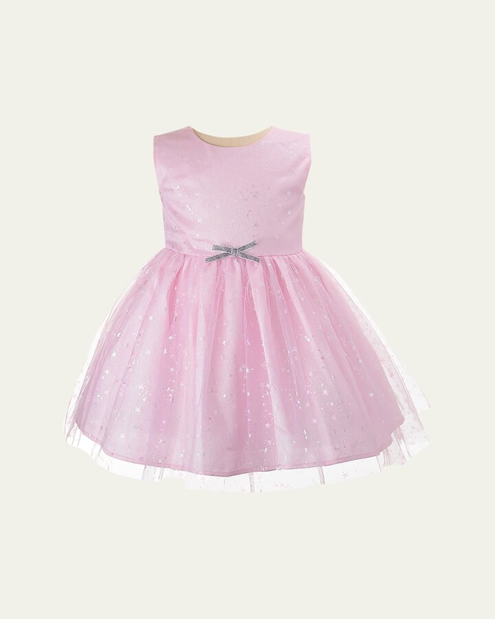 Rachel Riley Girl's Sparkle Tulle Dress, Size 6M-12