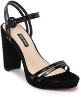 nine west black platform sandals