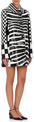 Marc Jacobs Women's Checked & Zebra-Print Wool Coat