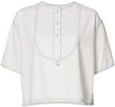 Thumbnail for your product : Derek Lam 10 Crosby Short Sleeve Henley Shirt