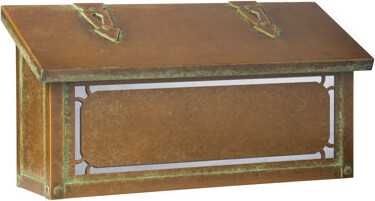 America's Finest Lighting Company Traditional Horizontal Wall Mounted Mailbox With Border-AF-6102-WW