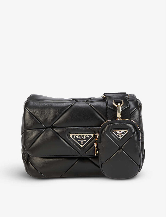 Women's Padded Leather Crossbody Bag