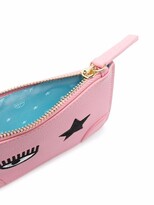 Thumbnail for your product : Chiara Ferragni Logo-Patch Ziped Purse