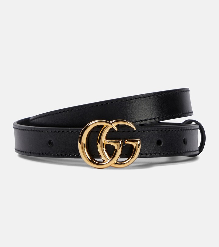 Gucci GG leather belt - ShopStyle