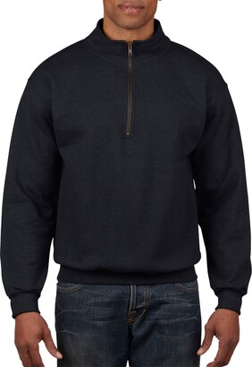 Gildan Mens Fleece Quarter-Zip Cadet Collar Sweatshirt