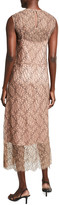 Thumbnail for your product : Vince Sleeveless Lace Midi Dress