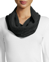 Thumbnail for your product : Todd and Duncan Cashmere Cable-Knit Infinity Scarf, Charcoal