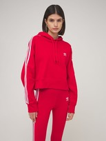 Thumbnail for your product : adidas Logo Cropped Hoodie