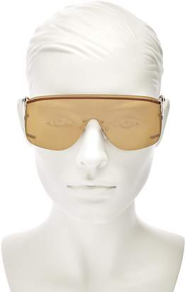 Le Specs Elysium Mirrored Shield Sunglasses, 64mm
