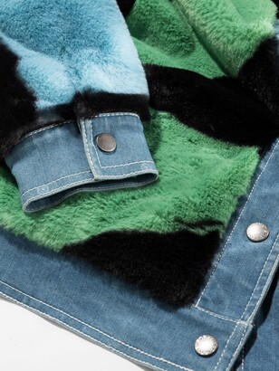 Stella McCartney Kids Patterned Faux Fur Jacket - Kids - Artificial Fur