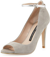 Thumbnail for your product : French Connection Neola Suede Leather Pump, Gray