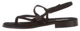 Thumbnail for your product : Gianni Versace Velvet Wrap-Around Sandals