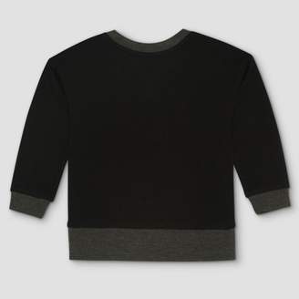 Afton Street Toddler Boys' Afton Street Rocket Pullover Long Sleeve T-Shirt - Black