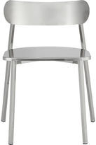 Thumbnail for your product : CB2 Fleet Brushed Nickel Chair