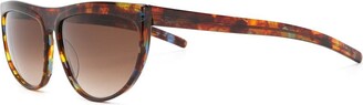Krizia Pre-Owned 1990s Oval Frame Sunglasses
