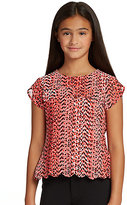 Thumbnail for your product : K.C. Parker Girl's Print Chiffon Top