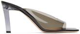 Thumbnail for your product : Wandler Black and Transparent Isa Heeled Sandals