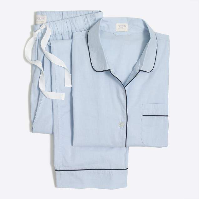 Long-sleeve end-on-end pajama set