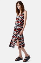 Thumbnail for your product : Topshop Ikat Splice Midi Skirt