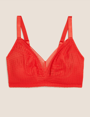 Marks and Spencer Geometric Lace Non Wired Bralette F-H