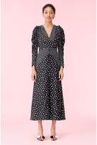 Thumbnail for your product : Rebecca Taylor Nova Dot Jacquard V-Neck Dress