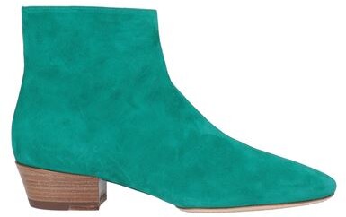 emerald green suede boots
