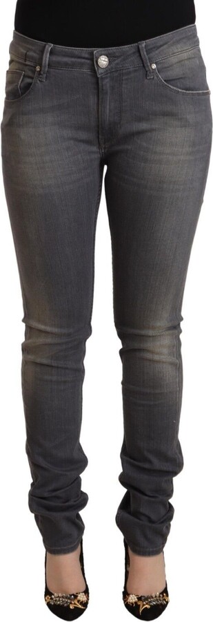 Acht Washed Cotton blue Skinny Women's Jeans