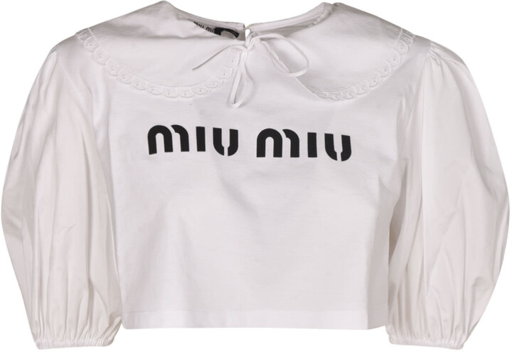 Miu Miu White Women's Tops | Shop the world's largest collection 