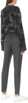 Thumbnail for your product : AMI Paris High-rise slim wool pants