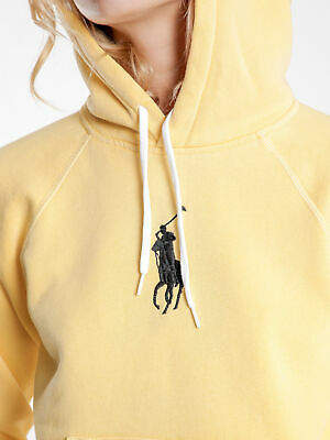 Polo Ralph Lauren New Poloralphlauren Womens Hooded Sweater In Yellow Hoodies