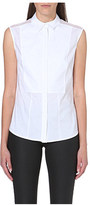 Thumbnail for your product : Karen Millen Mesh-panelled sleeveless shirt