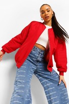 Thumbnail for your product : boohoo Oversized Contrast Lining Bomber Jacket