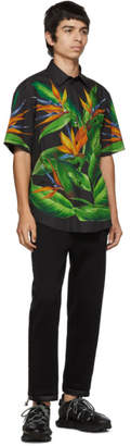 Dolce & Gabbana Black Bird Of Paradise Hawaiian Shirt