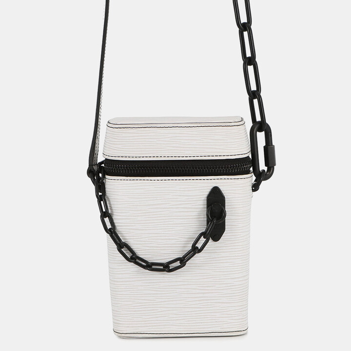 Louis Vuitton Phone Box White Epi Leather Mini Bag
