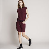 Thumbnail for your product : Lacoste Short-sleeve dress with banana collar and elasticized waistband