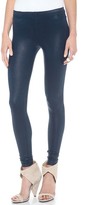 Thumbnail for your product : David Lerner Coated Python Leggings