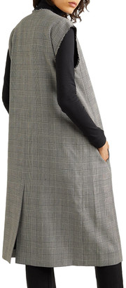 Vetements Frayed Prince Of Wales Checked Wool Vest