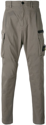 Stone Island tapered cargo trousers - men - Cotton/Polyester/Spandex/Elastane - 34