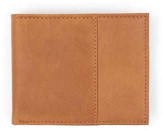 Topman Tan Faux Leather Fold Wallet