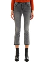 Thumbnail for your product : J Brand Stitch Detail Mid Rise Cropped Jeans
