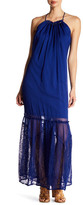 Thumbnail for your product : Adelyn Rae Woven Chiffon Lace Maxi Dress
